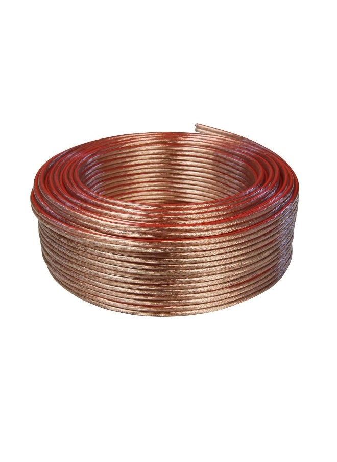 melfi 2 Core .75mm Speaker Cable Wire - Ideal For Home Hifi/car Audio, 32mtr For Car Speakers, Stereos, Subwoofers And Home Theater (TRANSPARENT)  - Image 1