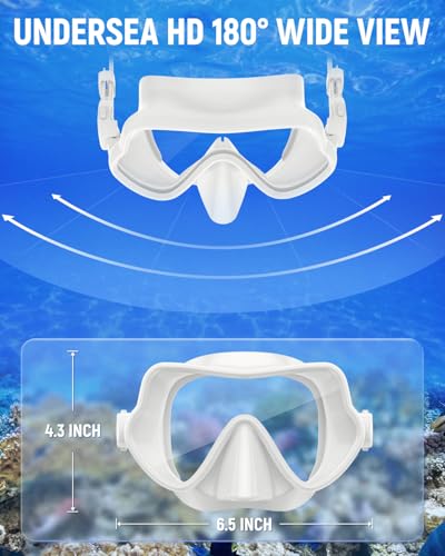 W WSTOO WSTOO Frameless Swim Goggles with Nose Cover for Adults, Panoramic Anti-Glare & Anti-Fog Tempered Glass Lenses, and Perfect Seal Food-Grade Silicone Skirt, Suitable for Snorkelling and Diving - Image 4