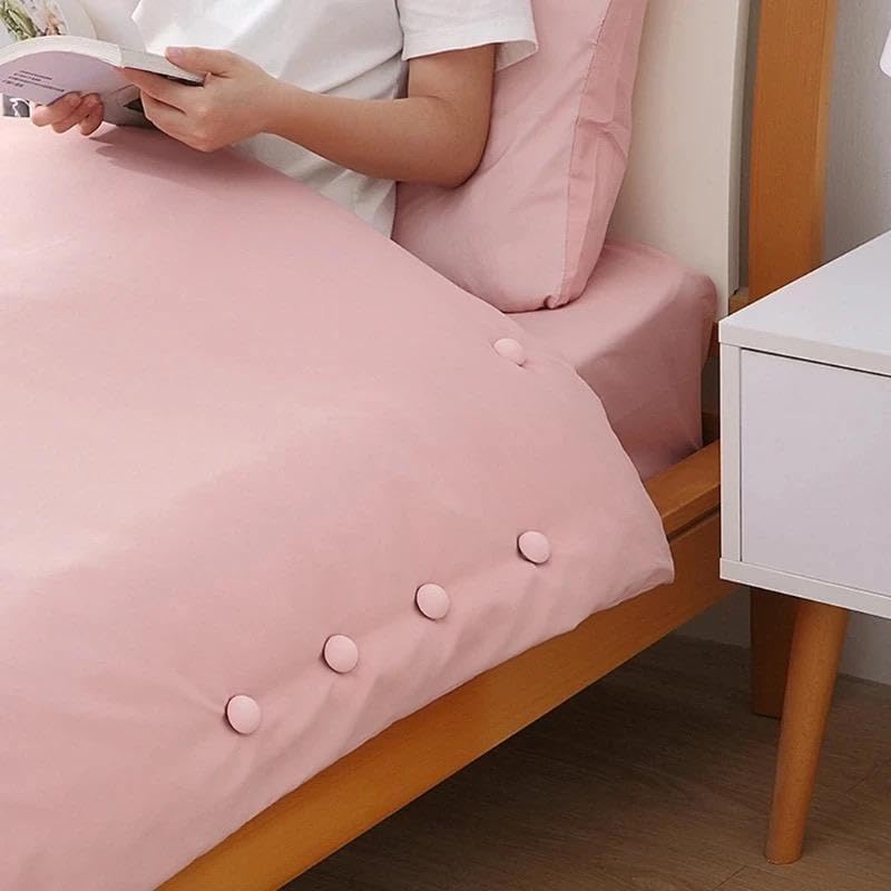 DivinousGem DivinousGem Cotton Mushroom Shape Duvet Clips, Non-Slip Cover Fixator, Comforter Quilt Holder with One-Key Unlock for Blanket Bed Sheet Curtain Socks Mattres - Image 3