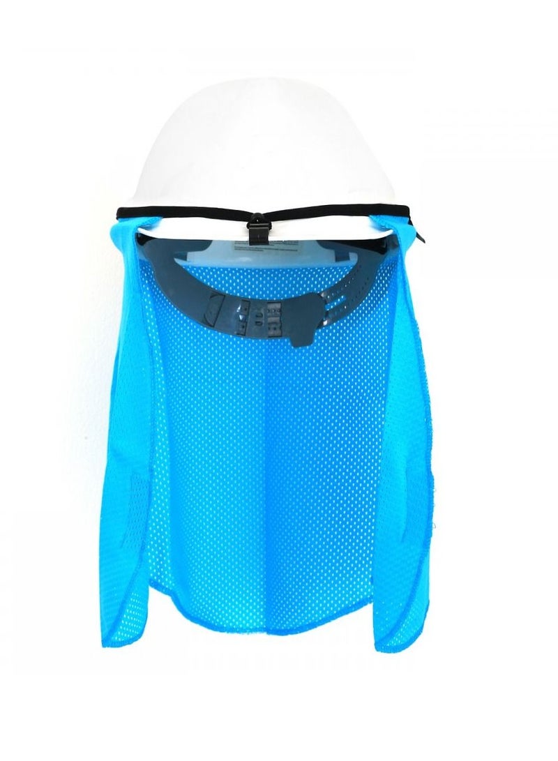 Narajikimi Clip On Helmet Neck Shade, Blue - Image 3