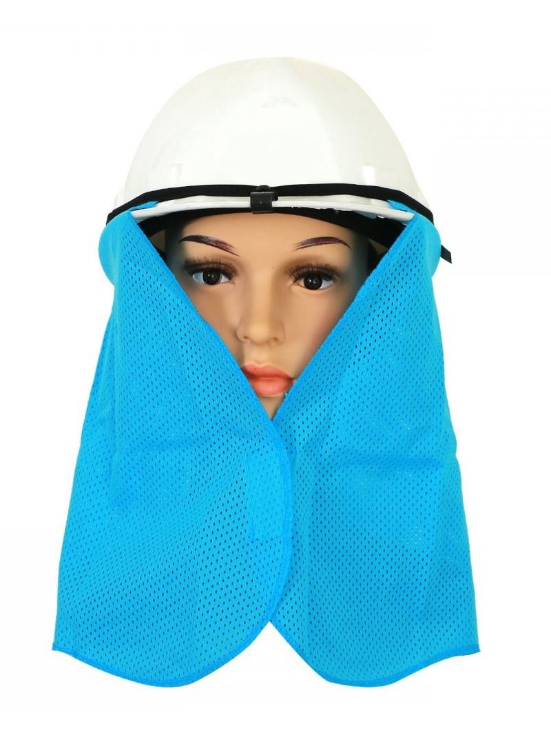 Narajikimi Clip On Helmet Neck Shade, Blue - Image 1