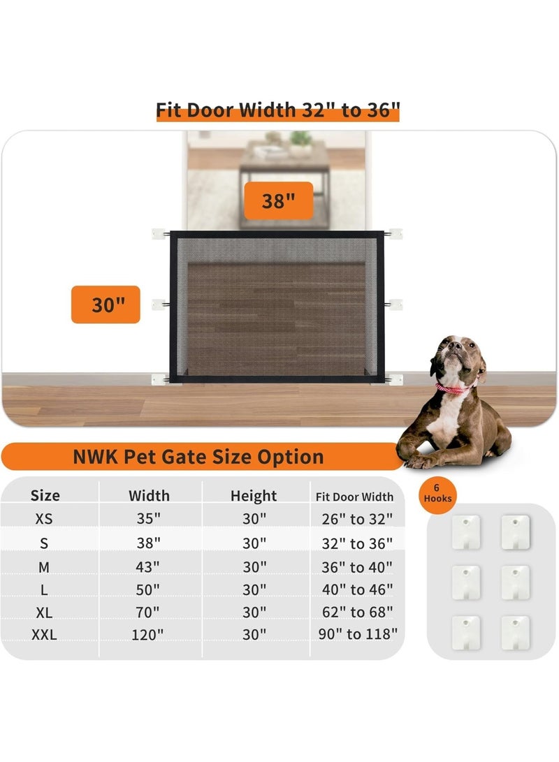 بوابة للحيوانات الأليفة لسلالم المنزل من ماجيك كيدز، توفر حاوية آمنة للحيوانات الأليفة للعب والراحة، تصميم 6 حلقات 109 سم × 75 سم - Image 4