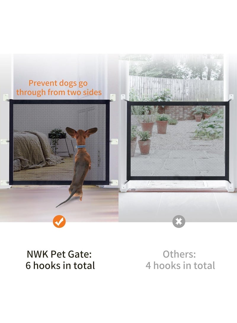 بوابة للحيوانات الأليفة لسلالم المنزل من ماجيك كيدز، توفر حاوية آمنة للحيوانات الأليفة للعب والراحة، تصميم 6 حلقات 109 سم × 75 سم - Image 3