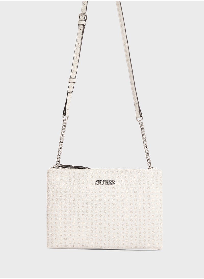 GUESS Tidewood Mini Double Zip Crossbdy  - Image 1