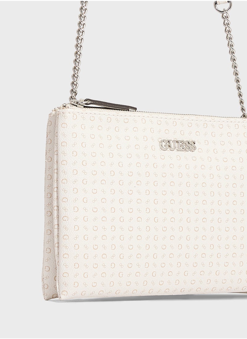 GUESS Tidewood Mini Double Zip Crossbdy  - Image 3