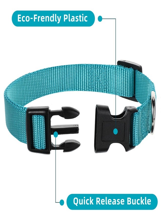 Perthlin 9 Pieces Adjustable Dog Collar for Animal, Soft Nylon Pets Puppy Collar with Quick Release Buckle Holder Bulk for Dogs Walking Running Training(Small,Retro Colors) - Image 3