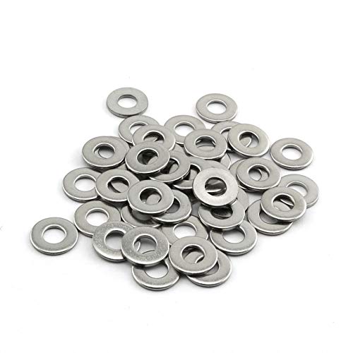 PZRT 40pcs M5 304 Stainless Steel Flat Washer Adjustment Hardware Fitting Accessories Metal Gasket for Bolts Screws - Image 3