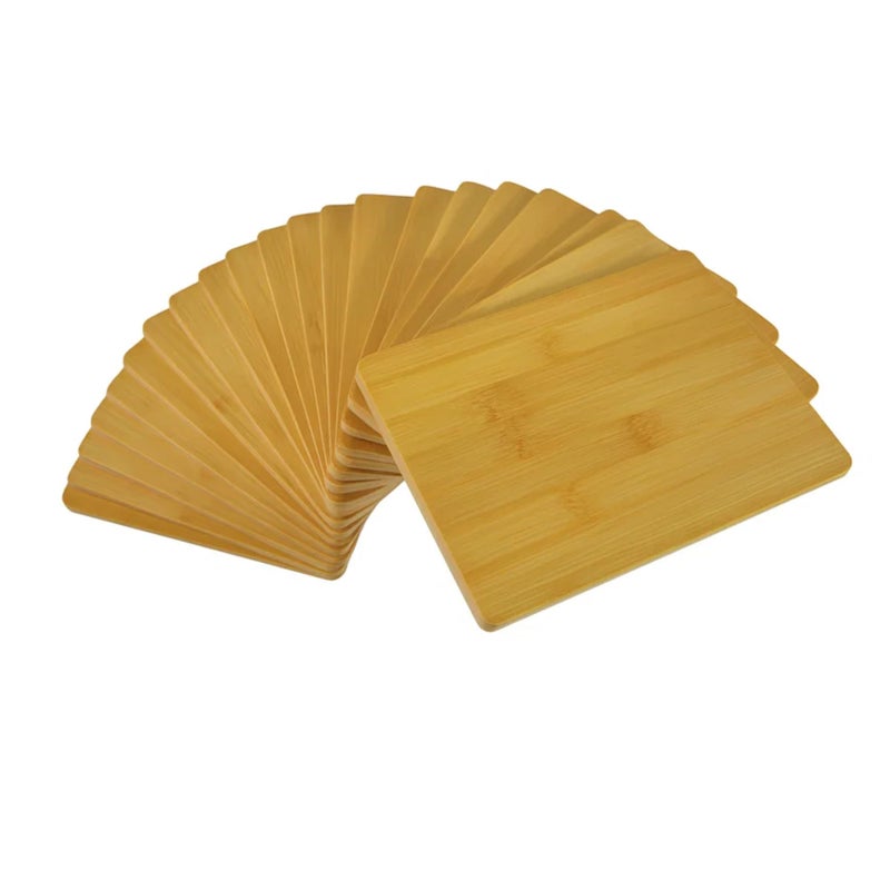 Set of 24 8X6 Bulk Wholesale Plain Blank Bamboo Cutting Boards Mini Wood Charcuterie Platter Serving Tray Hot Mat for Customized Personalized Engraving Wall Art Table Decor