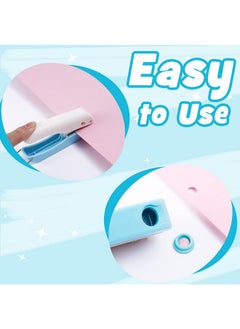 UCEC Handheld Hole Paper Punch Puncher For Craft Paper Tags Clothing Ticket Diy Scrapbook Tool, 1/4 Small Hole Puncher (2 Pack)  - Image 4