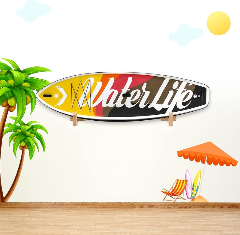 TWO STONES Surfboard Racks for The Wall, Surfboard Rack Hanger Works as a Shortboard, Skimboard & Longboard Hanger or Stand Indoor or Outdoor - Image 4