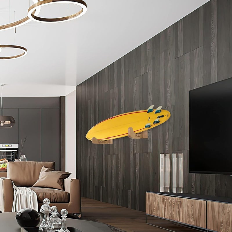 TWO STONES Surfboard Racks for The Wall, Surfboard Rack Hanger Works as a Shortboard, Skimboard & Longboard Hanger or Stand Indoor or Outdoor - Image 5