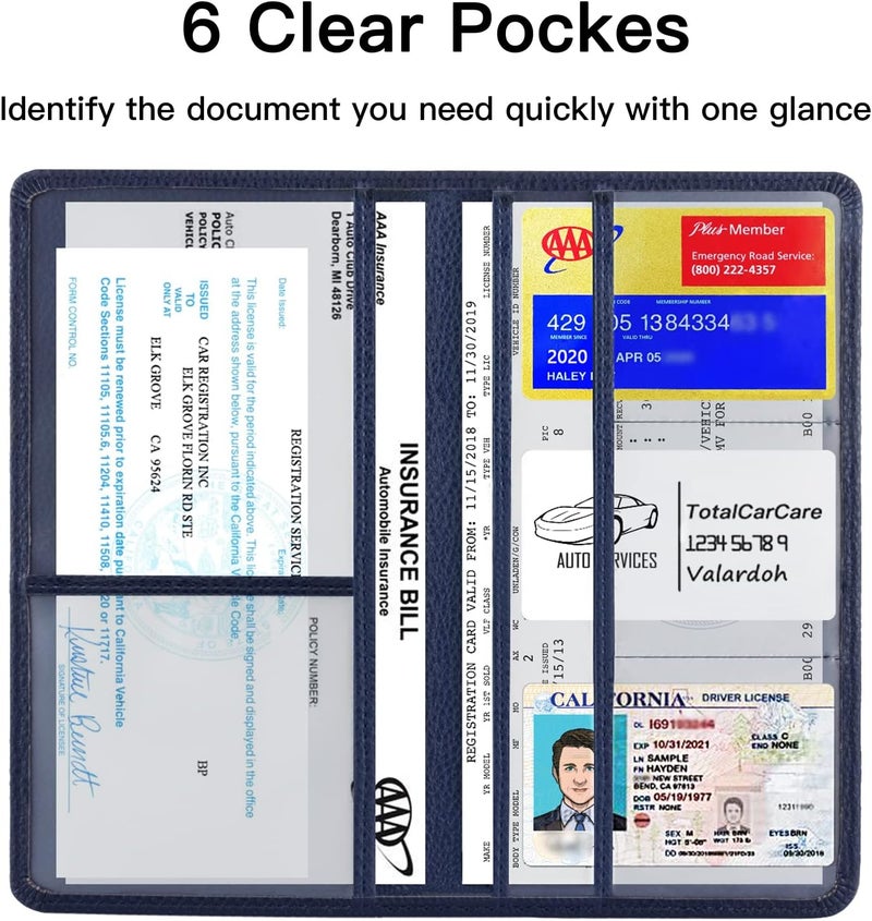 Valardoh Premium Car Registration and Insurance Card Holder - Image 3