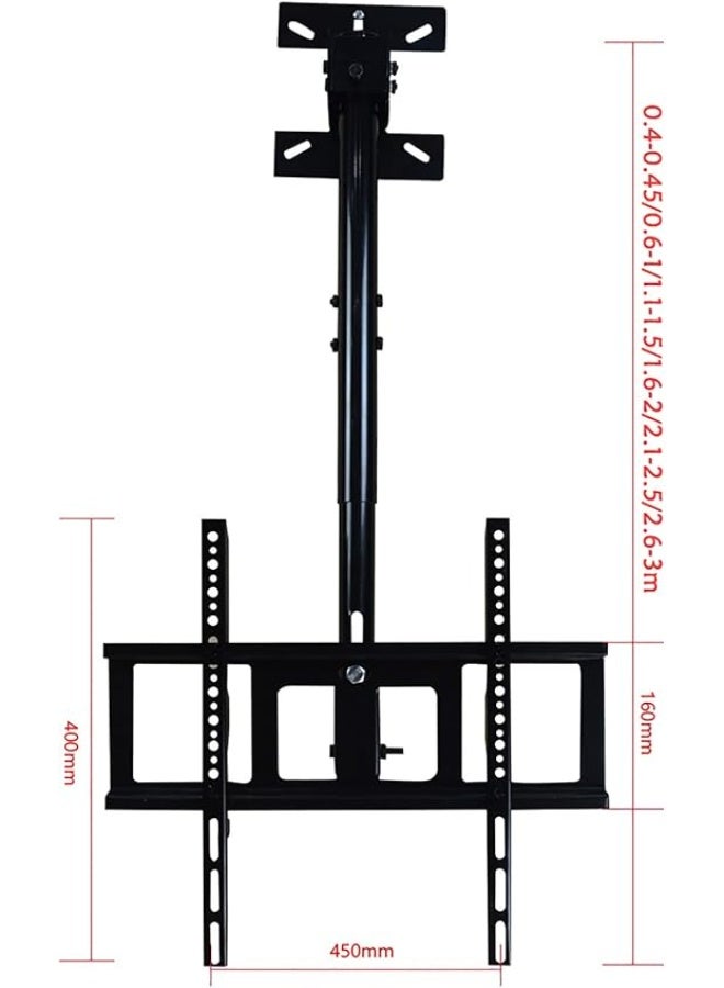 Wall and Ceiling TV Mount – Adjustable Design for 32 to 60 Inch LED Screens – Height Range Up to 2.5 Meters - Image 2