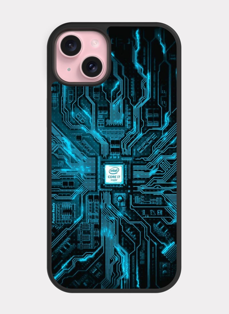 PXLAAT iPhone 15 Plus case cover Intel Computer Processor - Image 1