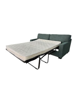 SYNERGY Synergy Fabric Sofa With Pull Out Bed Fabric Sofa Bed | Convertible Sleeping Sofabed (Mattress not Included) | Comfortable Living Room Furniture L181xW91xH83cm - Green  - Image 4