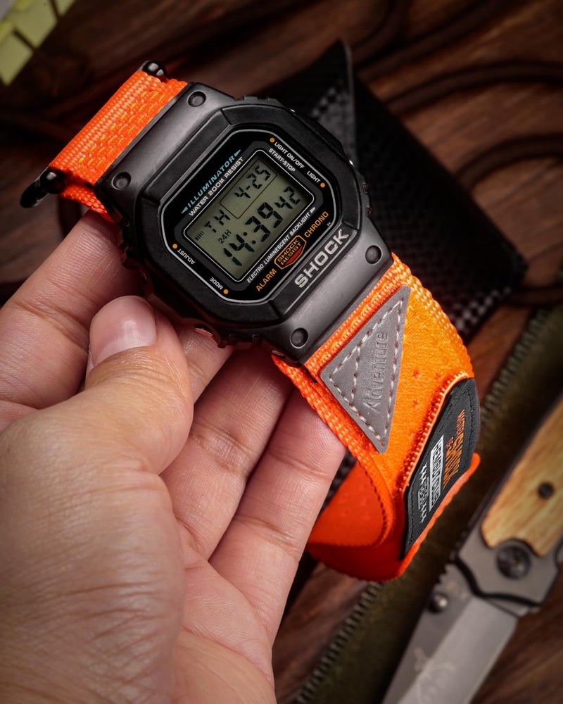 DAVILANE Replacement Watch Band Strap for Casio Mens G-Shock GA-100/110/120/135/2100,DW-5600E/5610/5700/8900,16mm Nylon Breathable Casio strap - Image 4