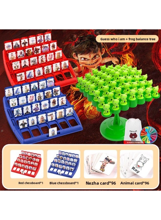 لعبة تخمين من هي لعبة البطاقات التعليمية للأطفال البنات والأولاد أي إصدار من اللعبة لعبة لوحة تفاعلية مزدوجة