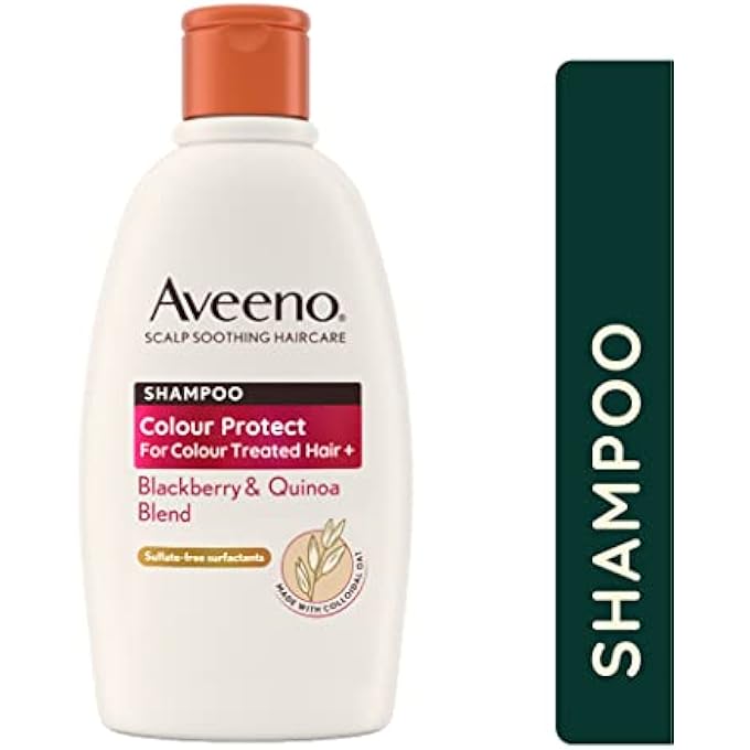 Aveeno COLOUR PROTECT BLACKBERRY AND QUINOA SCALP SOOTHING SHAMPOO FOR COLOUR TREATED HAIR 300ML - Image 3