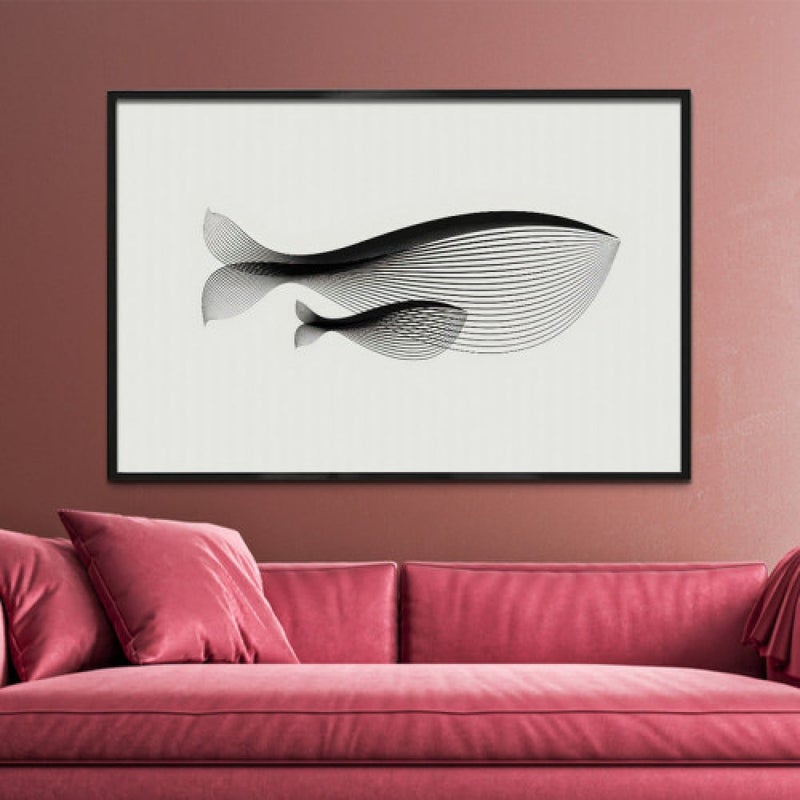 Marktna Modern design canvas painting with a hollow frame, size (70×50), one piece - Image 1