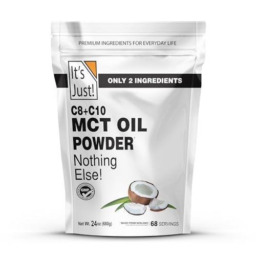 It's Just! Its Just MCT Oil Powder wPrebiotic Fiber 15lbs 70 C8 30 C10 Fast Fuel for Body Brain Health Keto Coffee Creamer NonGMO Heavy Metal Tested - Image 2