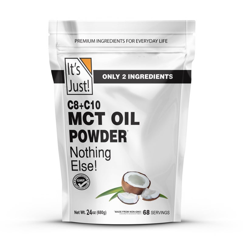 It's Just! Its Just MCT Oil Powder wPrebiotic Fiber 15lbs 70 C8 30 C10 Fast Fuel for Body Brain Health Keto Coffee Creamer NonGMO Heavy Metal Tested - Image 3
