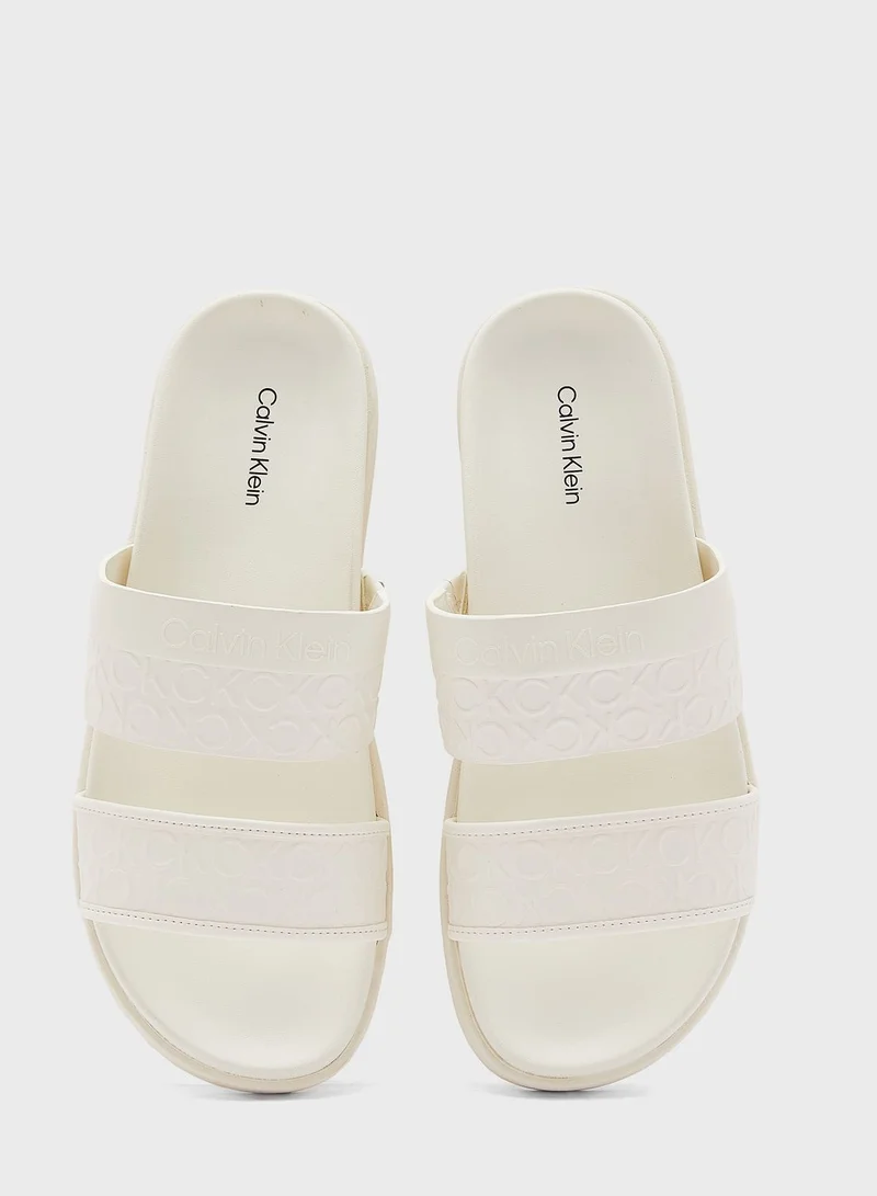 CALVIN KLEIN Ergo Monogram Sandals