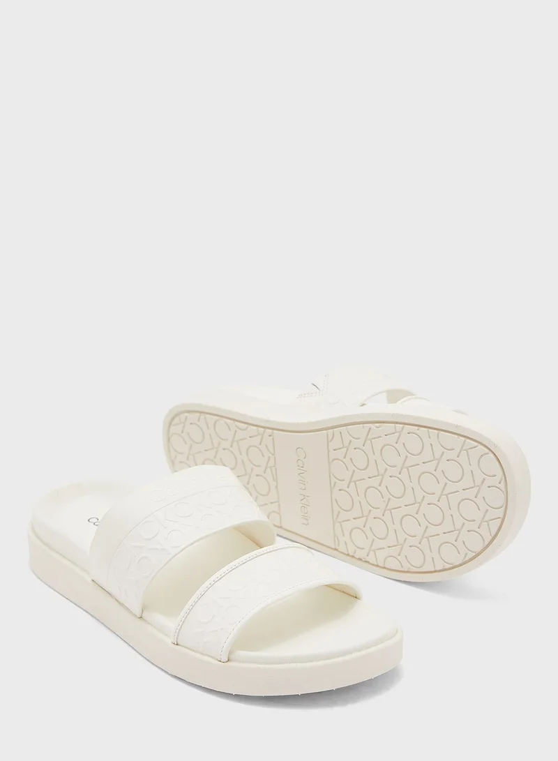CALVIN KLEIN Ergo Monogram Sandals