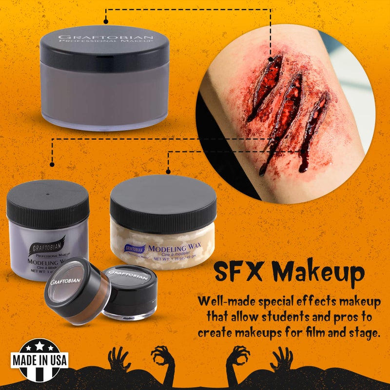 Graftobian Special FX Trauma Pro SFX Makeup Kit - Made in USA - Professional Effects Kit for Halloween, Cosplay, Theater, and Movie, Easy-to-use Cosmetics Collection Set for Beginners and Pros - Image 2