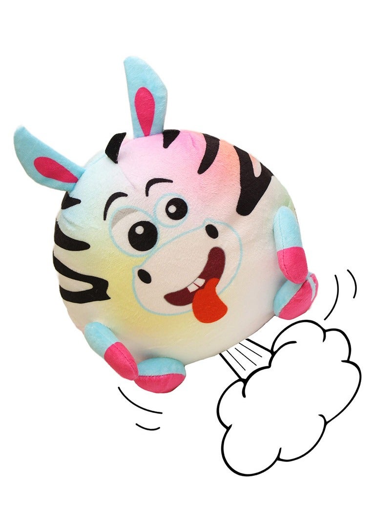 GOLDEN BEAR Windy Zebra Cheeky Trumping Toy Funny Gift Cuddly Zebra Stuffed Toy Parps, Wiggles and Giggles Funny Sounds and Moves Around, Silly Fun for Everyone.  - Image 5