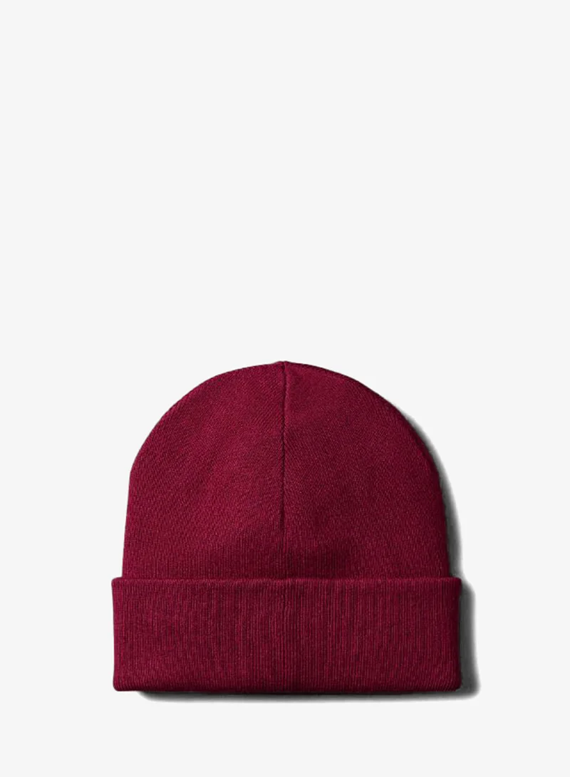 CALVIN KLEIN Logo Fine Rib Beanie