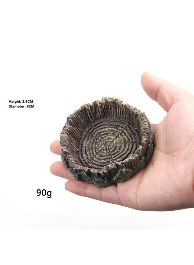 طبق ماء الزواحف وأوعية طعامها التي تحاكي صخور الأشجار الطبيعية