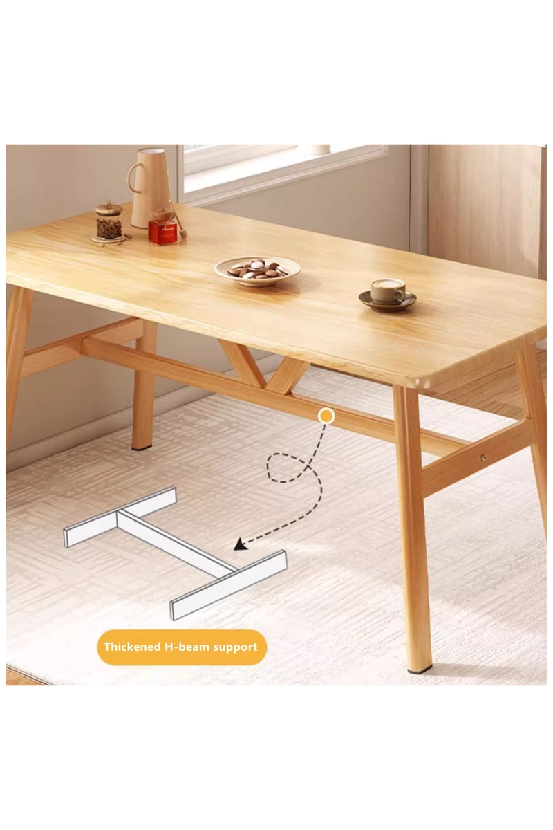 HXDream Modern Dining Table,140*60*74cm dining table,Suitable for Kitchen,Dining Room,Living Room（wood color） - Image 5