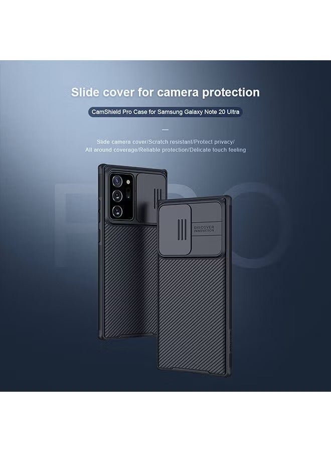 بروماس سلسلة Cam Shield مع غطاء حماية منزلق للكاميرا لهاتف Samsung Galaxy Note 20 Ultra 5G أسود - Image 4