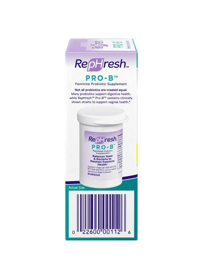Rephresh Pro-B Probiotic Feminine Supplement, 30-Count Capsules (Pack of 2)  - Image 4