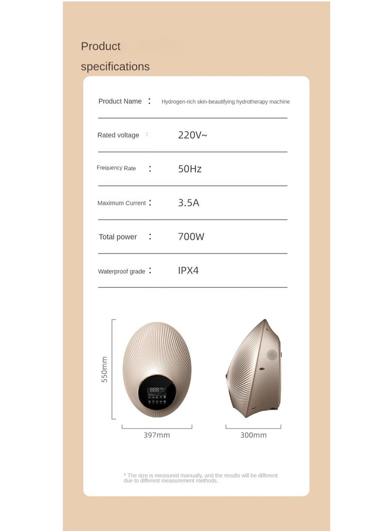 Eivax High Concentration Hydrogen Molecule Penetration Antioxidant Deep Cleansing Hydrogen-Rich Beauty Skin Soaking Machine  - Image 3