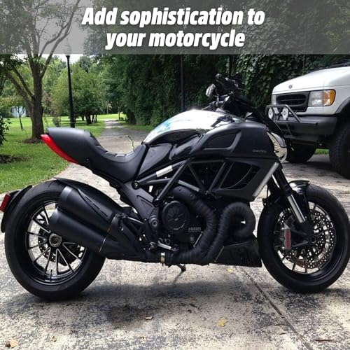Pivalo PVUSWB1 Bike Exhaust Universal Silencer Wrap Heat Shield Protector with Clip Compatible for Classic Electra Standard Bullet (Black, 3 Mtr) - Image 5