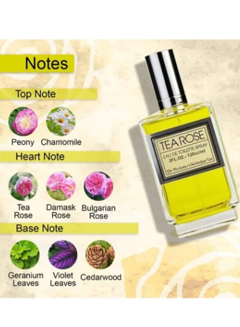 تي روز عطر تي روز تواليت 56 مل - Image 2