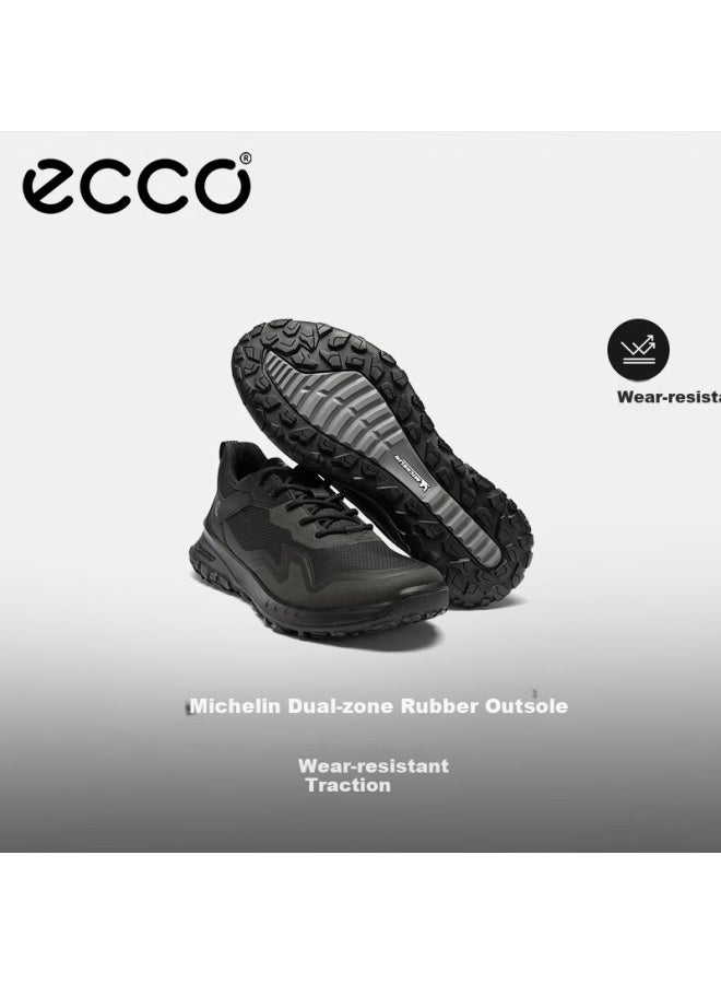 Ecco Winter Breathable Lightweight Grip Wear-resistant Outdoor Hiking Shoes For Men, Aotu 824334, Black, Size 41