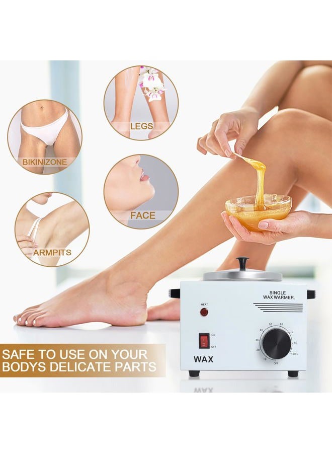 Podoy Wax Warmer for Hair Removal, Professional Single Wax Warmer Pot Melter, Adjustable Temperature, Compact and Portable, SPA Salon Equipment, 14 Ounce - Image 3
