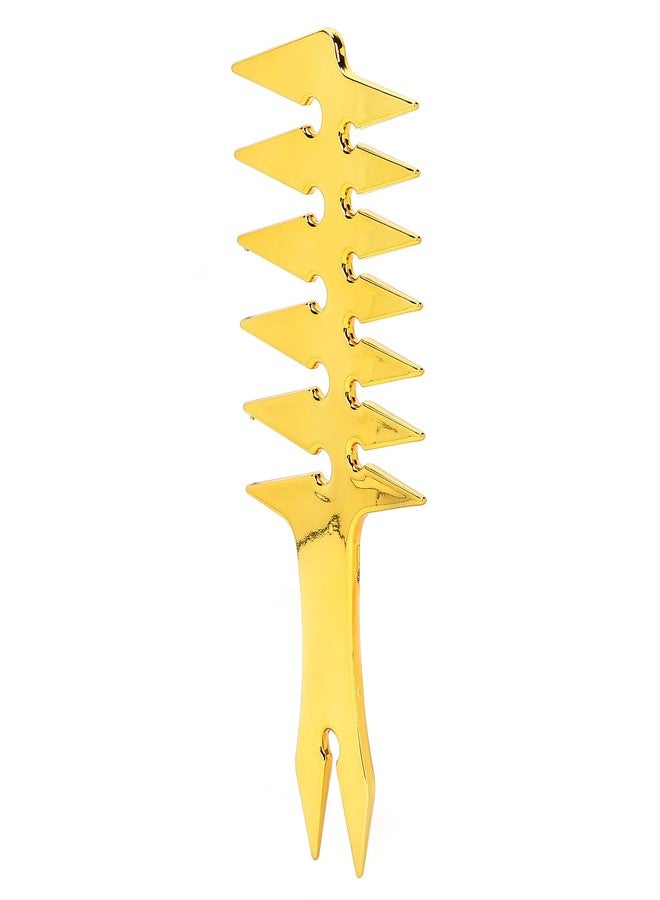 AMONIDA Wide Tooth Comb, 20x8x0.5cm Men's Comb Double Sided for Hair Styling for Unique Hair Style for Men Long Term Use(gold) - Image 1