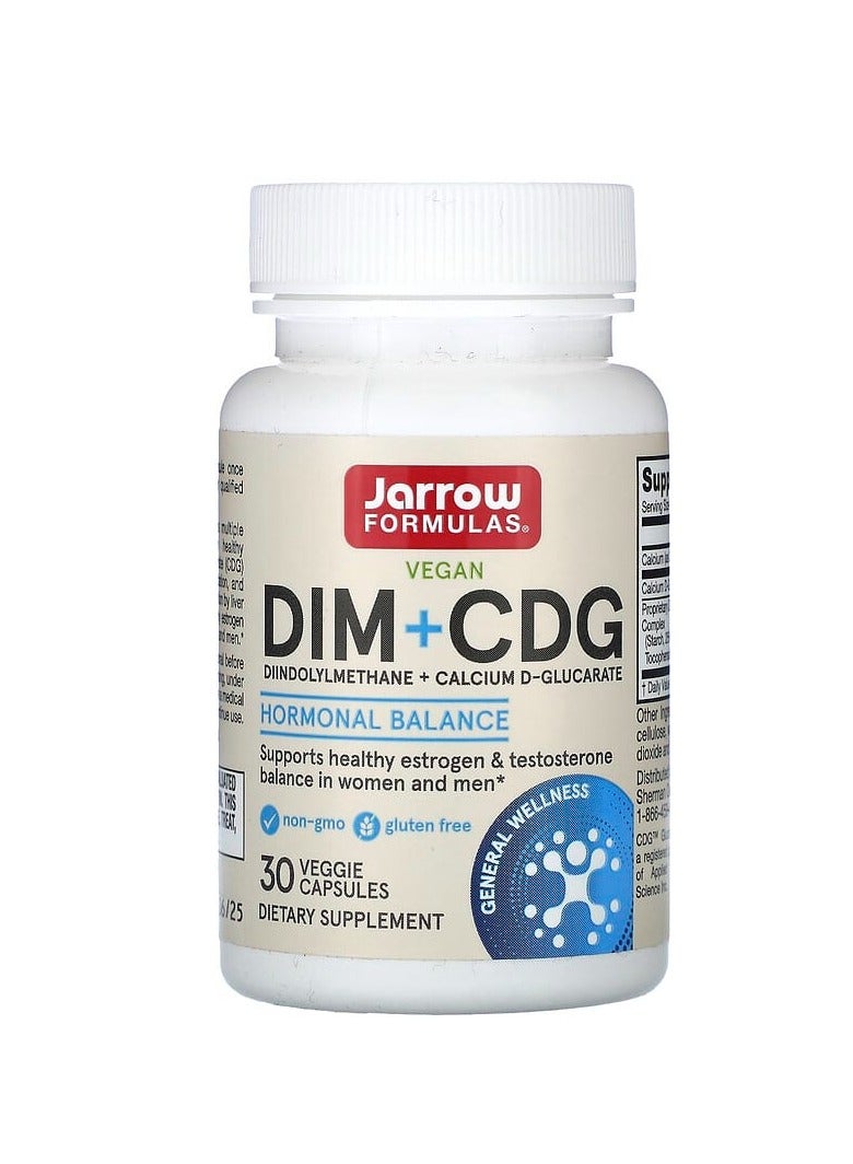 jarrow formulas DIM + CDG, 30 Veggie Capsules