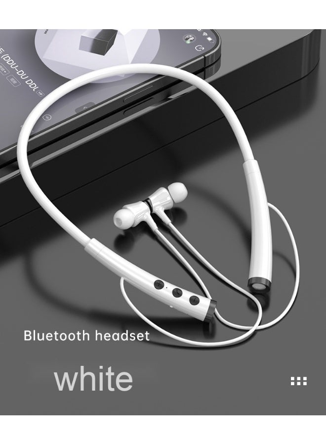 New Wireless Bluetooth Neckband Earphones with Extended Battery Life for Sports, Compatible with Apple, Android, and Huawei - Image 3