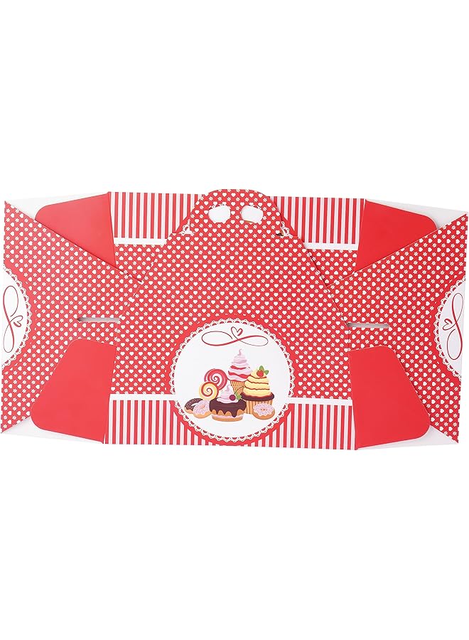 هوت باك علبة كيك ٥٠ قطعة، أحمر/أبيض - Image 2