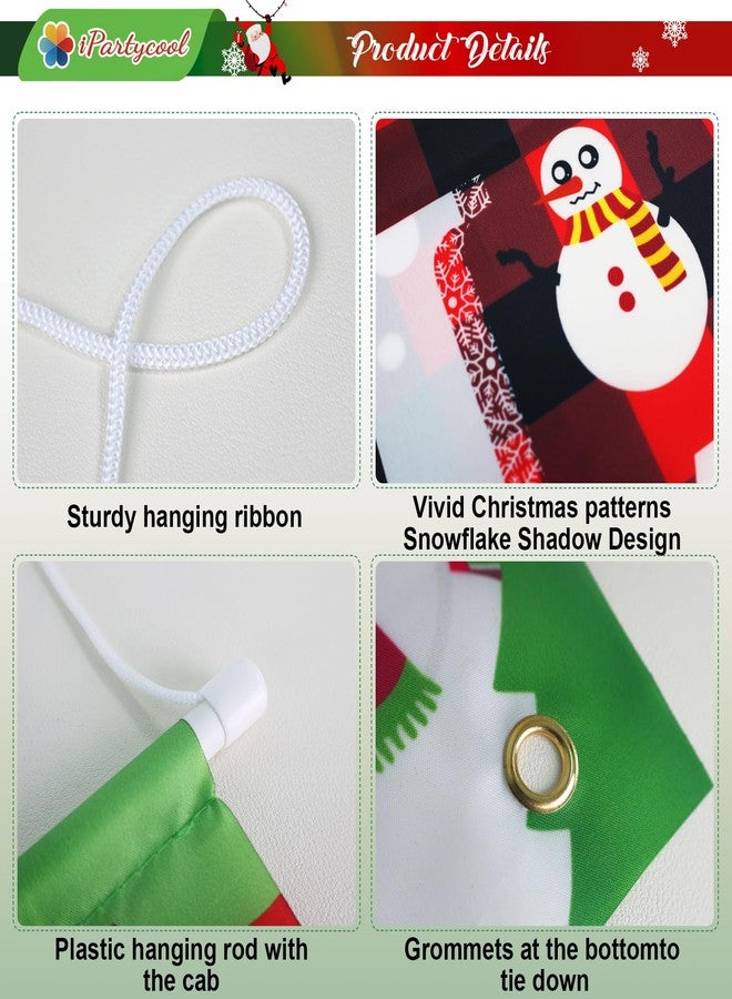 iPartyCool Ideal Christmas Porch Door Decorations, Large 71x12in, Premium Merry-Christmas Banner, NO-DIY, Classic Design, HQ Fabric, HD Printing, Perfect for Outdoor Christmas Decorations Indoor - Image 4