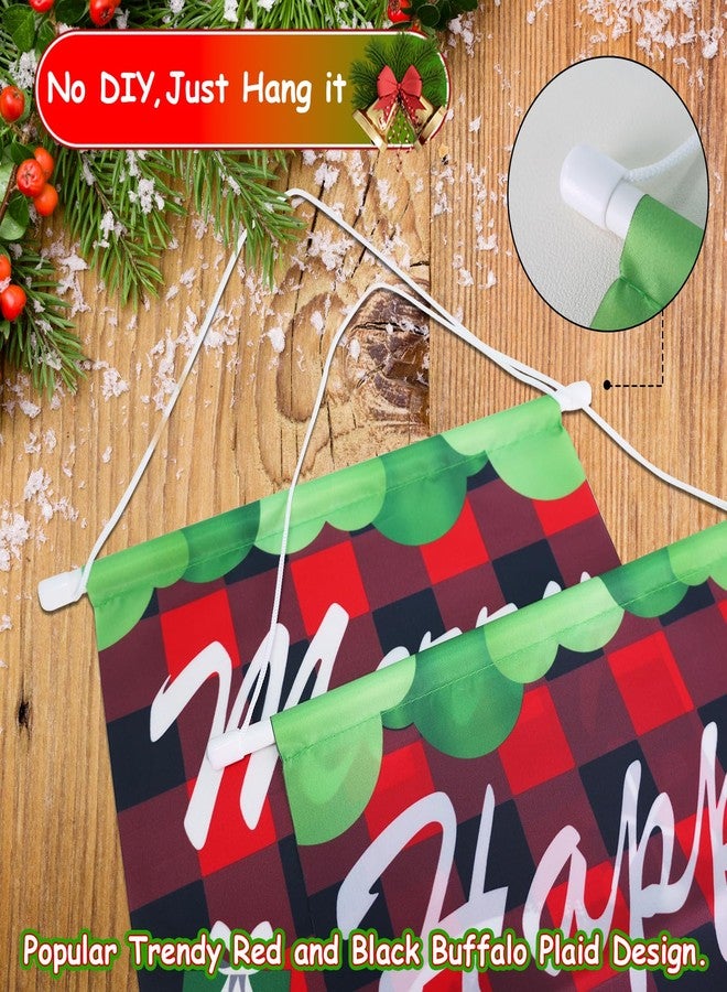 iPartyCool Ideal Christmas Porch Door Decorations, Large 71x12in, Premium Merry-Christmas Banner, NO-DIY, Classic Design, HQ Fabric, HD Printing, Perfect for Outdoor Christmas Decorations Indoor - Image 3