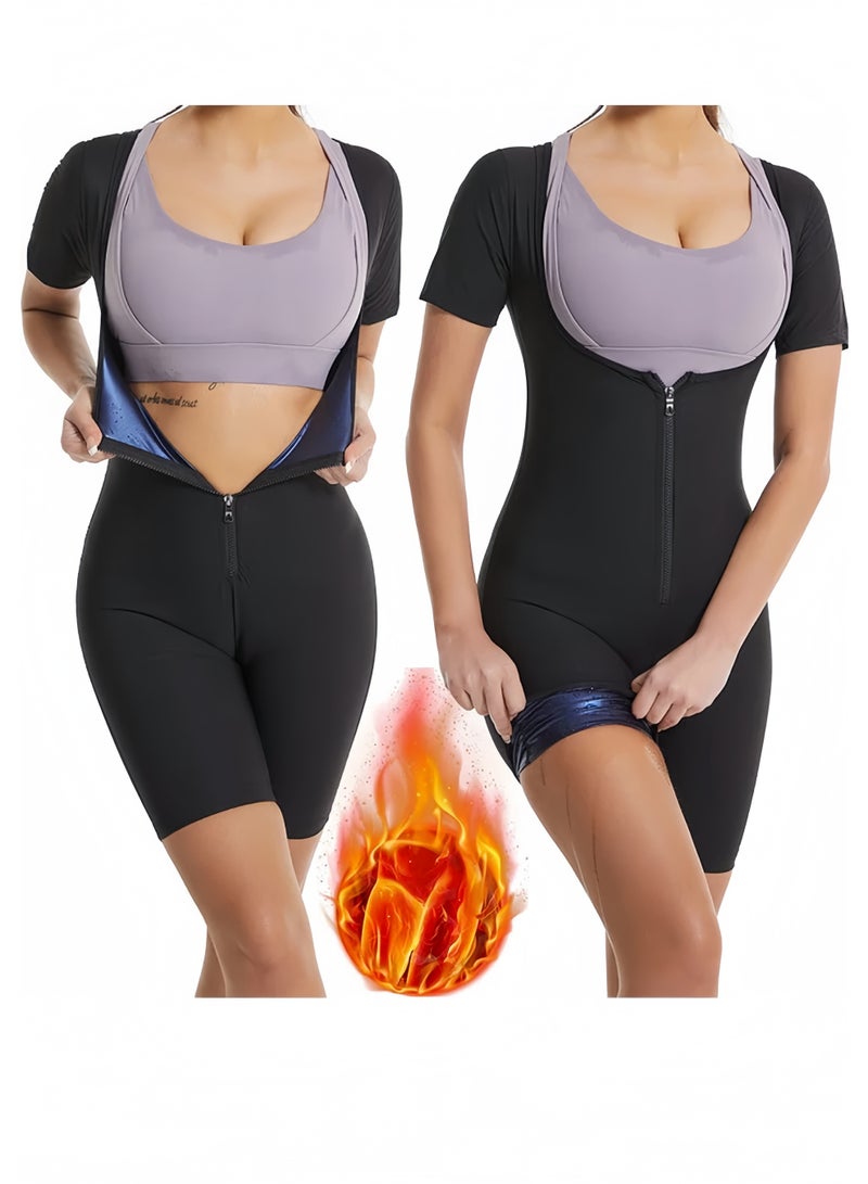 لي يوان نساء الساونا بدلة العرق قميص التخسيس سترة - Image 2