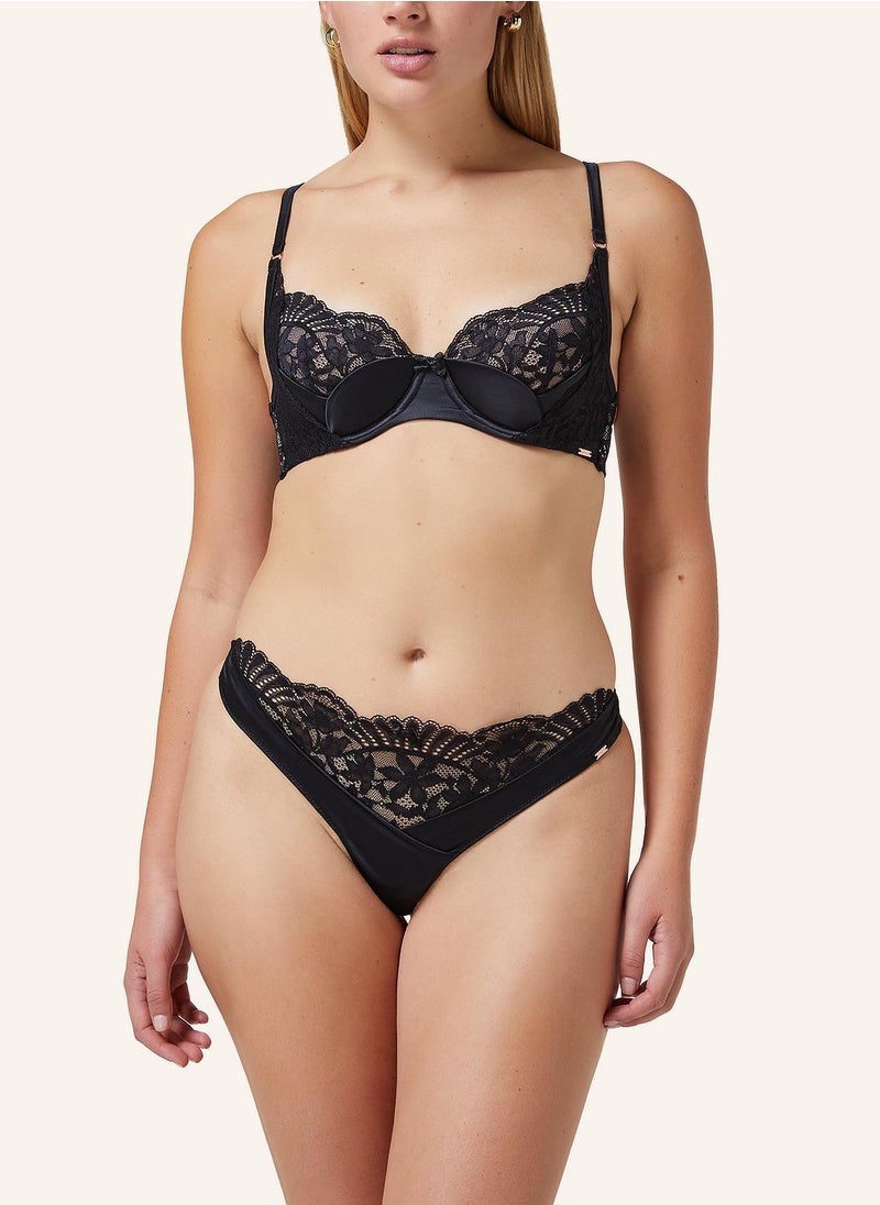 hunkemoller Lace Plunge Neck Bra  - Image 1