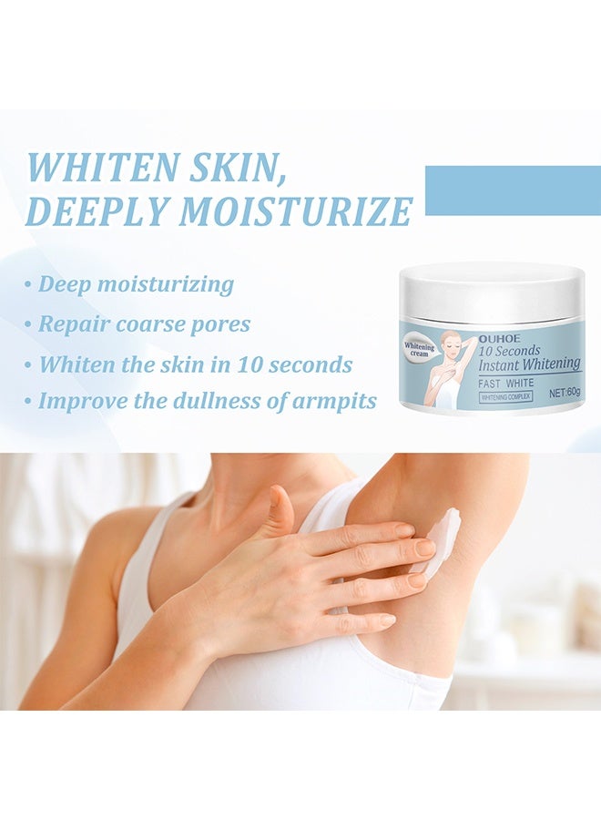 OUHOE 10 Seconds Instant Whitening Blossom  Underarm Beauty Cream: Fresh Care, Radiant Skin Confidence - Image 2