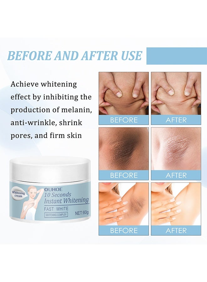 OUHOE 10 Seconds Instant Whitening Blossom  Underarm Beauty Cream: Fresh Care, Radiant Skin Confidence - Image 5