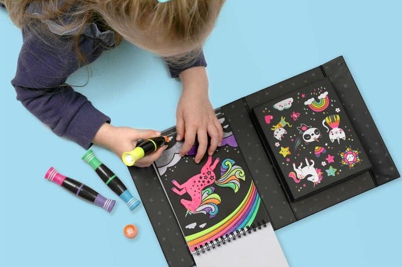 Tiger Tribe Neon Colouring Set - Unicorns & Friends - Image 2